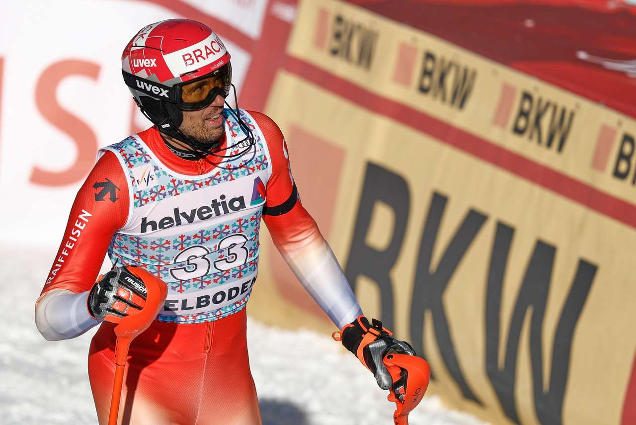 Ramon Zenhäusern with a solid run in the first heat